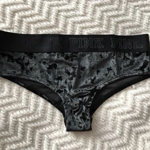 NWT Victoria's Secret Black Velvet Cheeky